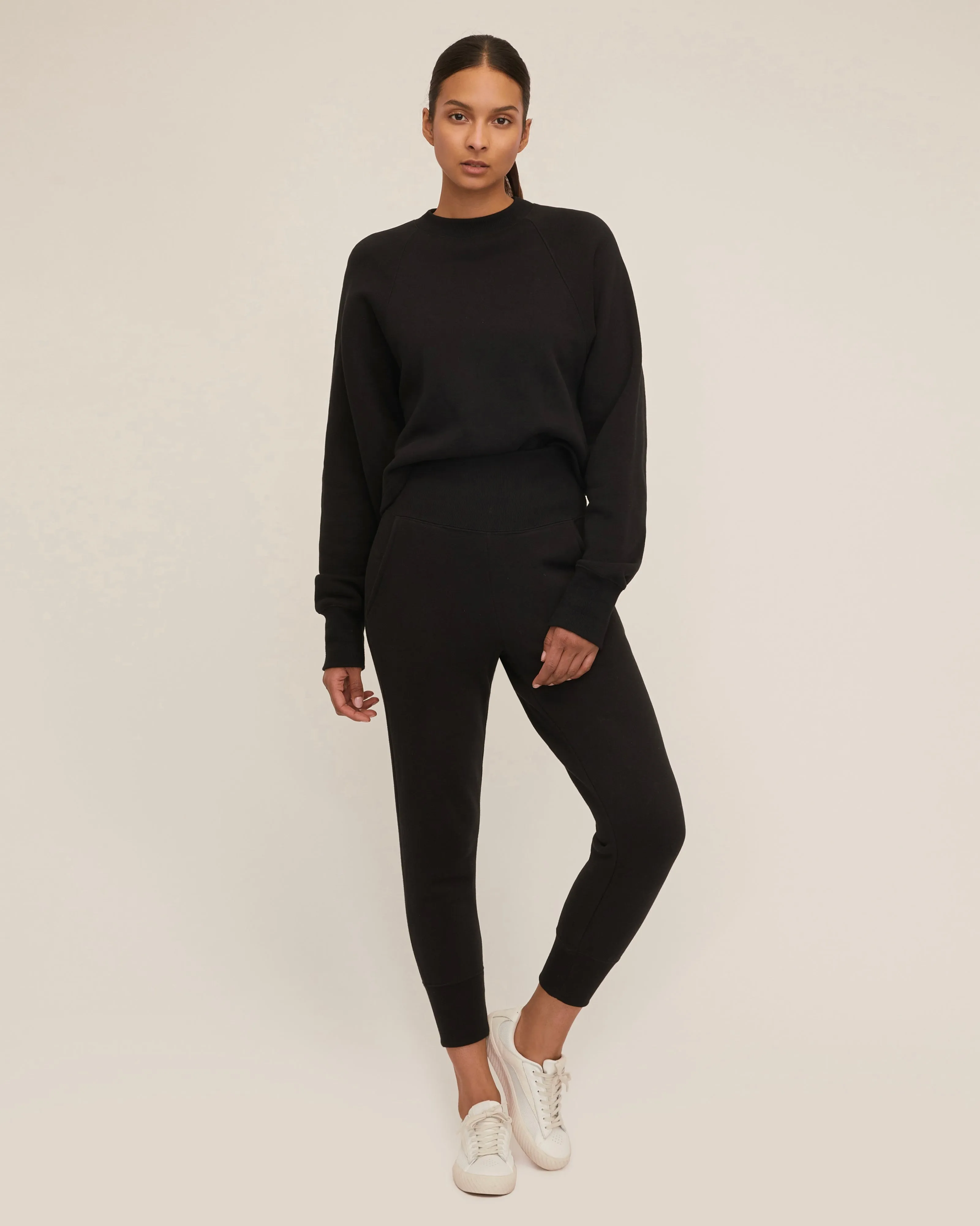 So High Waisted French Terry Sweatpants in Black sold by Marissa Webb product image thumbnail 2