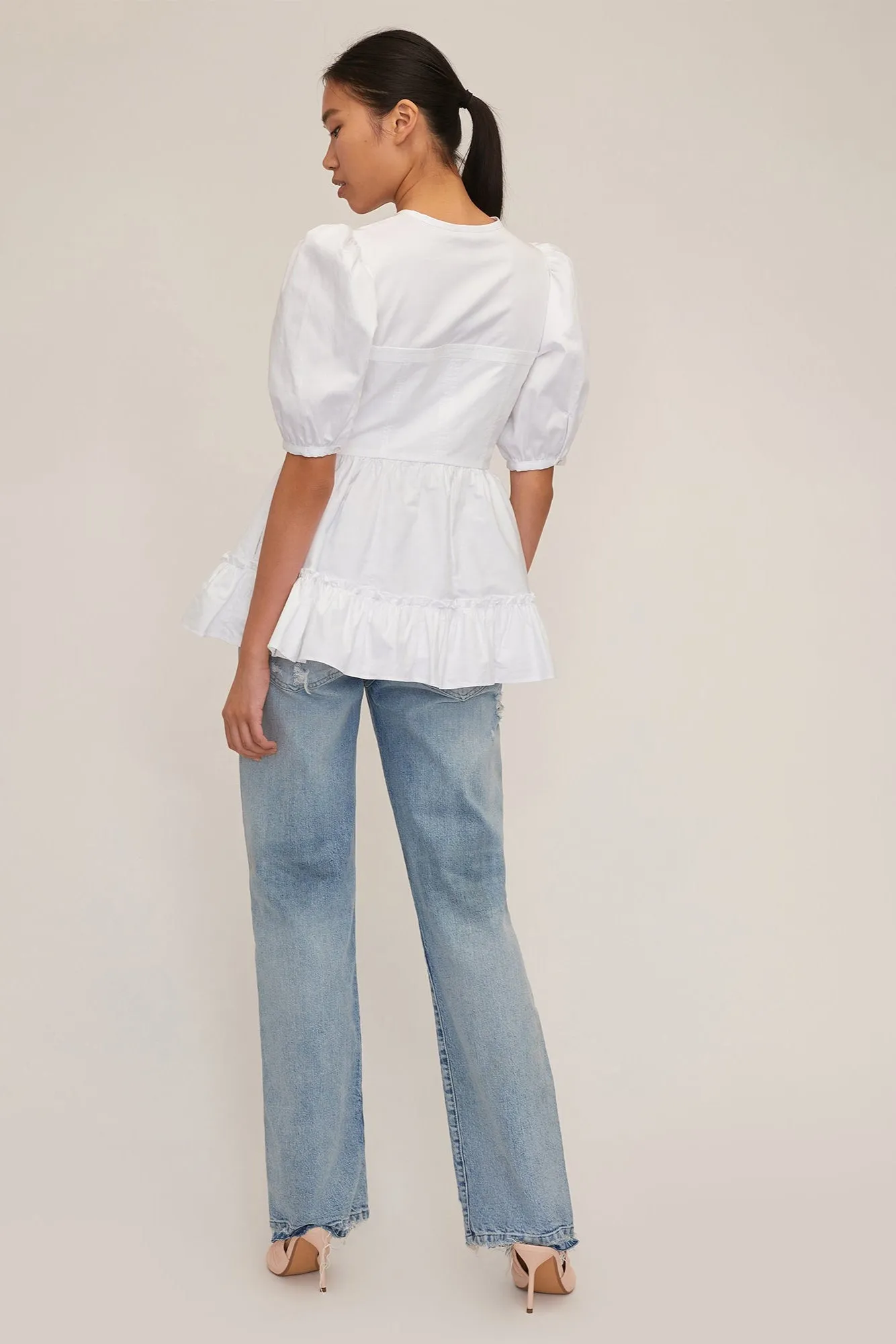 Freya Oxford Corset Seamed Blouse sold by Marissa Webb product image thumbnail 3