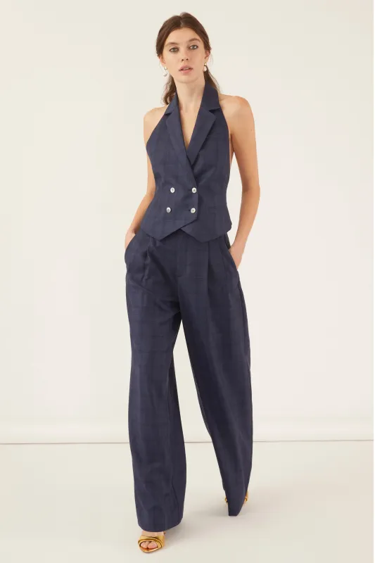 Palmer High Waist Wool Trouser made by Marissa Webb