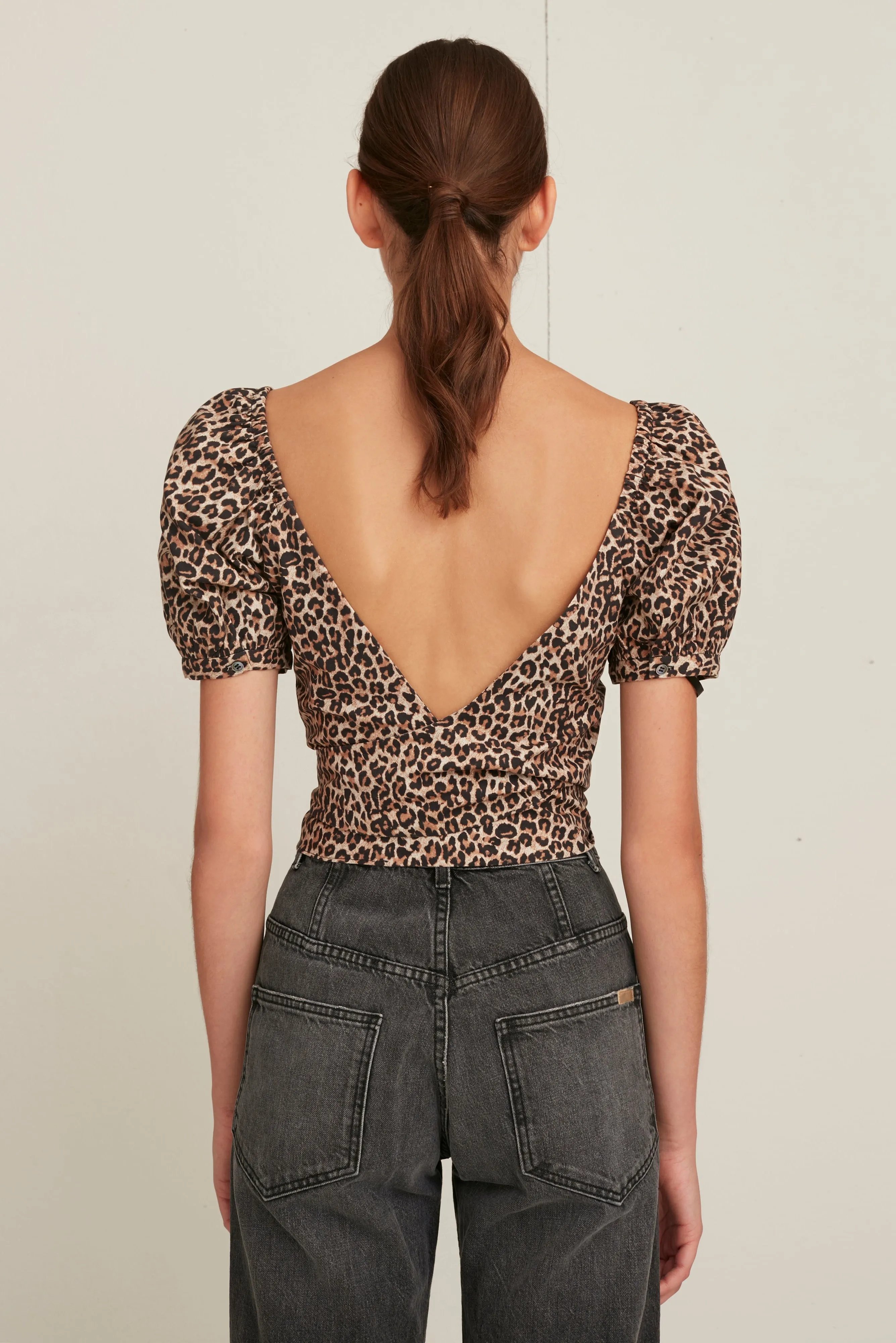 Diane Lightweight Canvas Leopard Print Top sold by Marissa Webb product image thumbnail 2