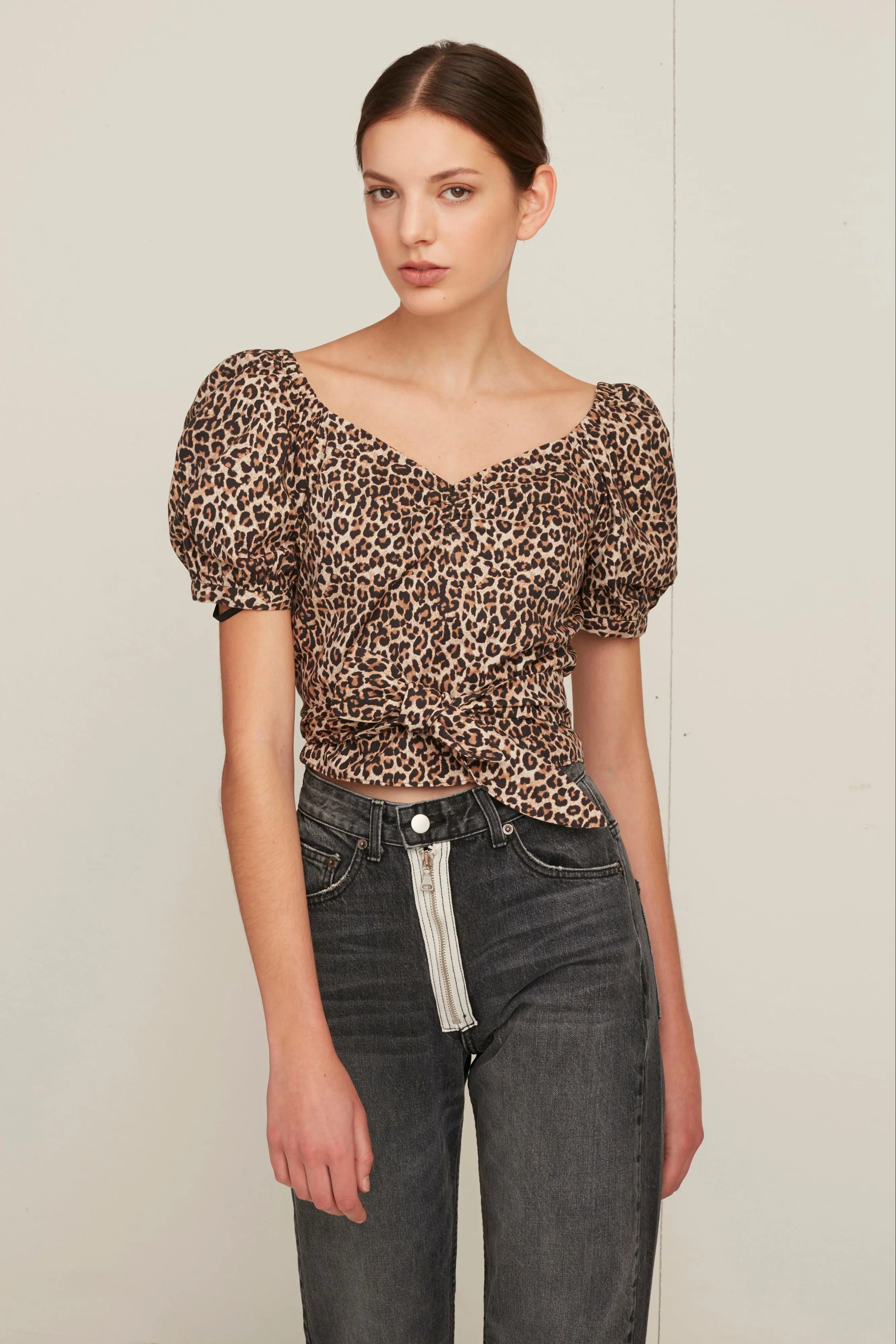 Diane Lightweight Canvas Leopard Print Top sold by Marissa Webb product image thumbnail 4