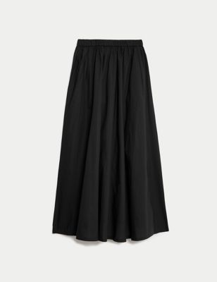 Pure Cotton Midi Skirt sold by Marks & Spencer product image thumbnail 2