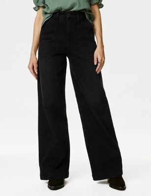 High Waisted Wide Leg Jeans sold by Marks & Spencer product image thumbnail 3