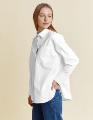 Organic Cotton Collared Shirt sold by Marks & Spencer
