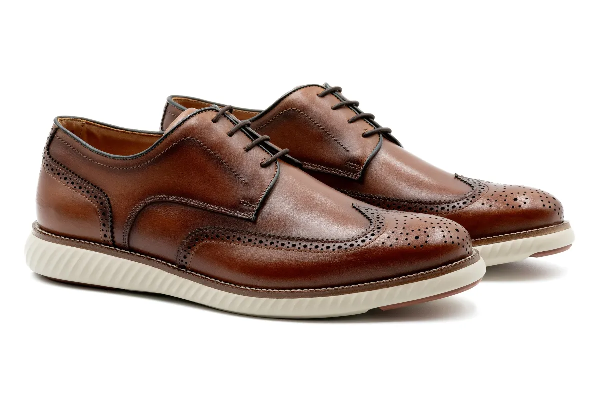 CountryAire Saddle Leather Wingtip - Whiskey made by Martin Dingman