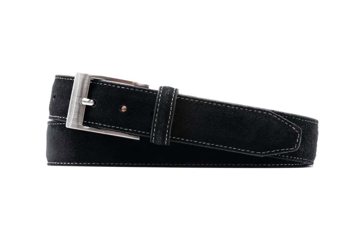 Royal Suede Belt - Black made by Martin Dingman