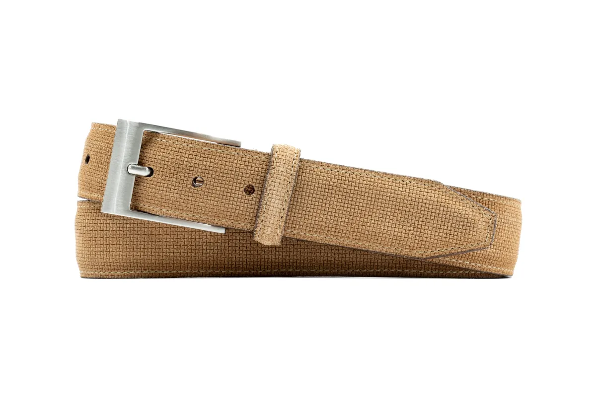 Royal Suede Belt - Cappuccino made by Martin Dingman