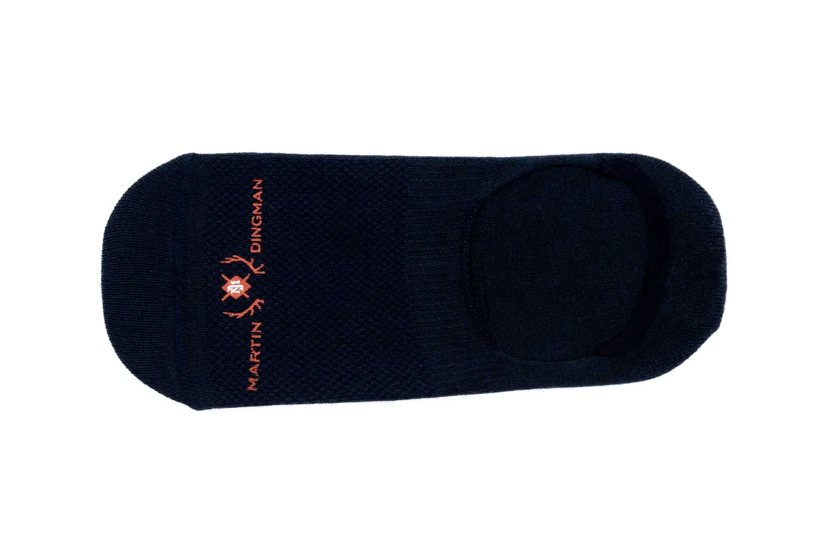 Ultimate Ventilated Peruvian Pima Cotton Loafer Socks - Navy made by Martin Dingman