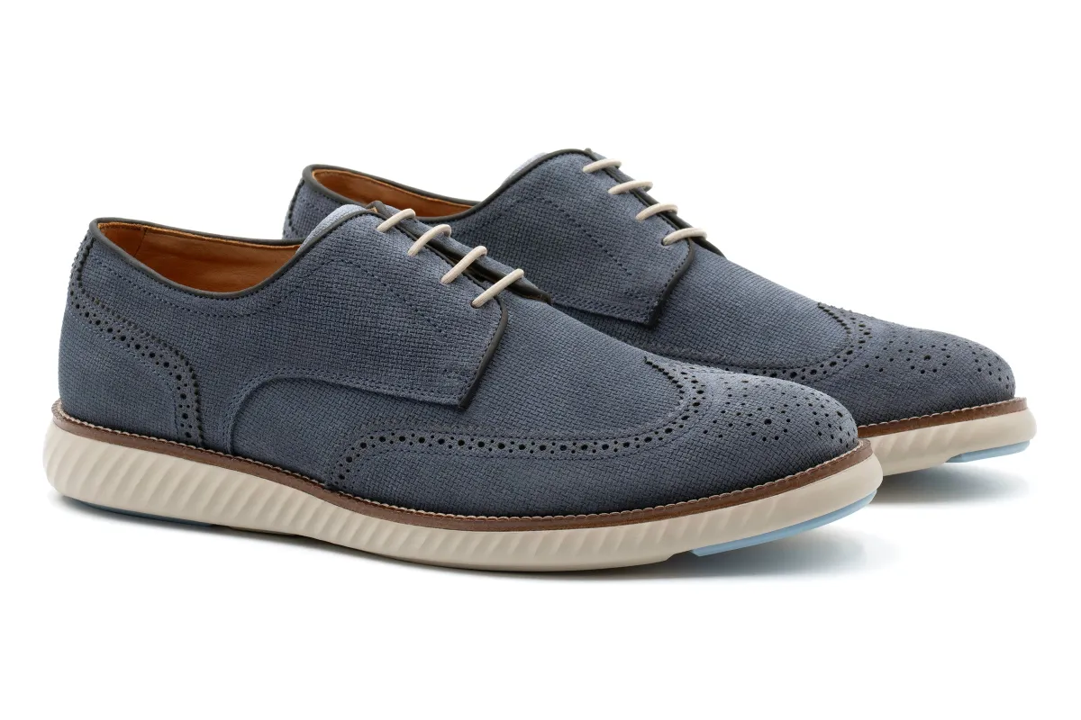 CountryAire Suede Wingtip - Marine made by Martin Dingman