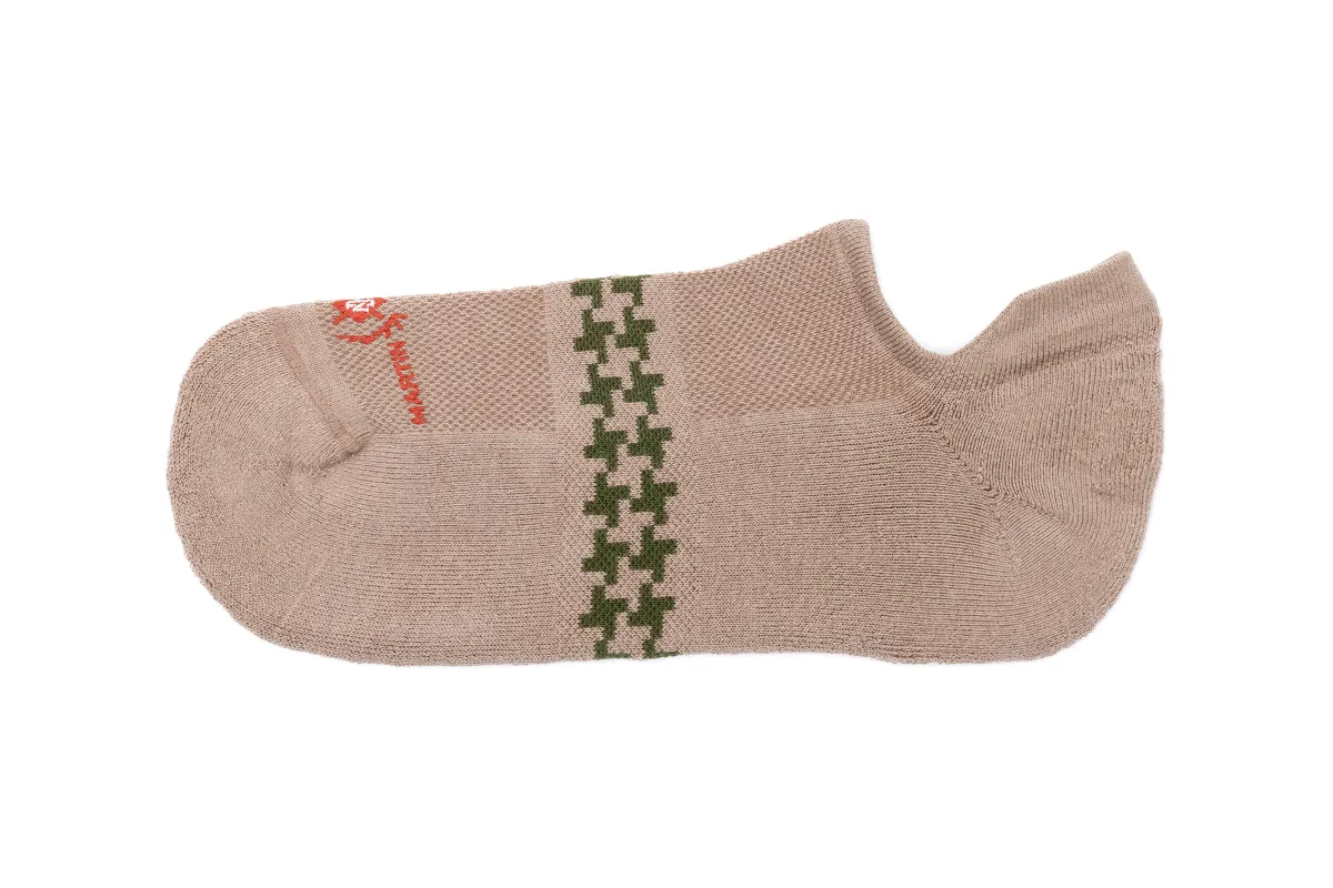 Ultimate Padded Peruvian Pima Cotton Sneaker Socks - Oatmeal made by Martin Dingman