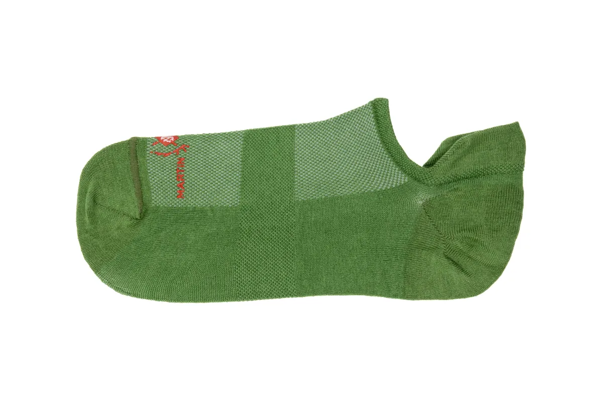Ultimate Ventilated Peruvian Pima Cotton Sneaker Socks - Kiwi made by Martin Dingman