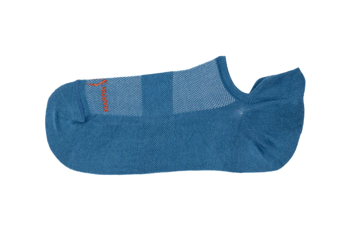 Ultimate Ventilated Peruvian Pima Cotton Sneaker Socks - Sky Blue made by Martin Dingman