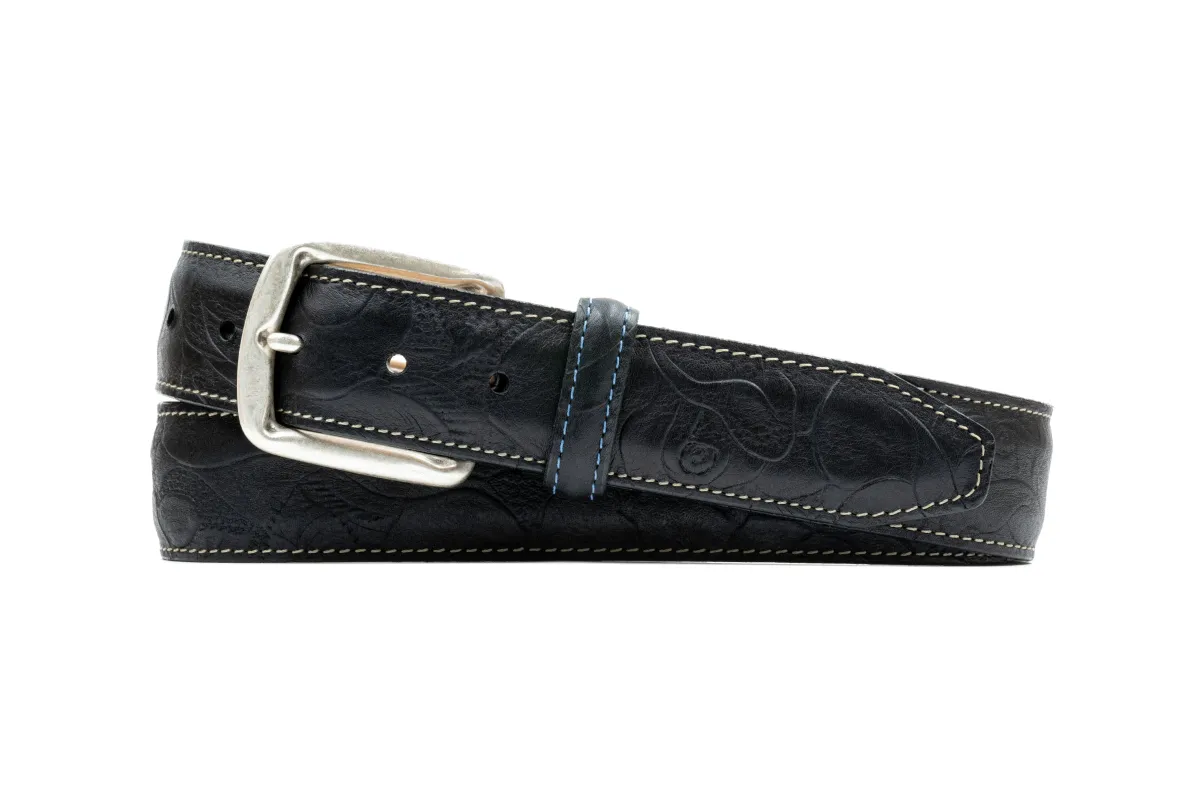 Amarillo Saddle Leather Belt - Black made by Martin Dingman