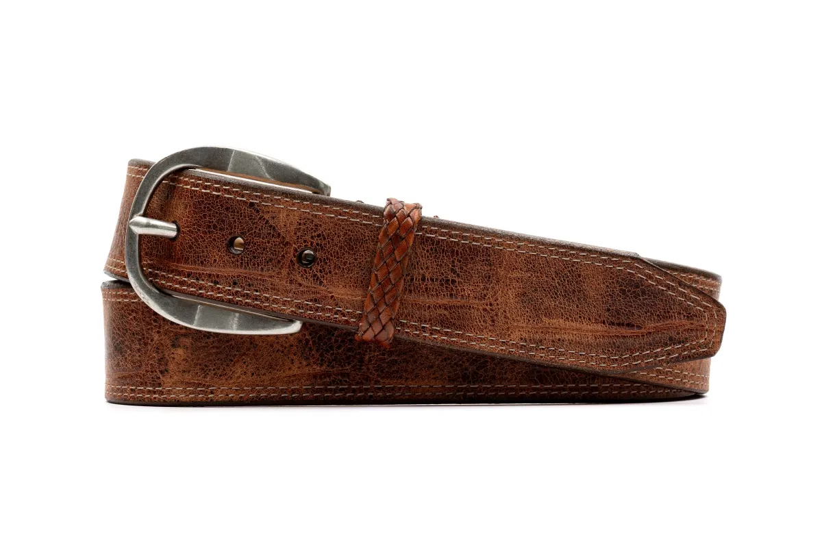 Durango Italian Saddle Leather Belt - Chestnut made by Martin Dingman