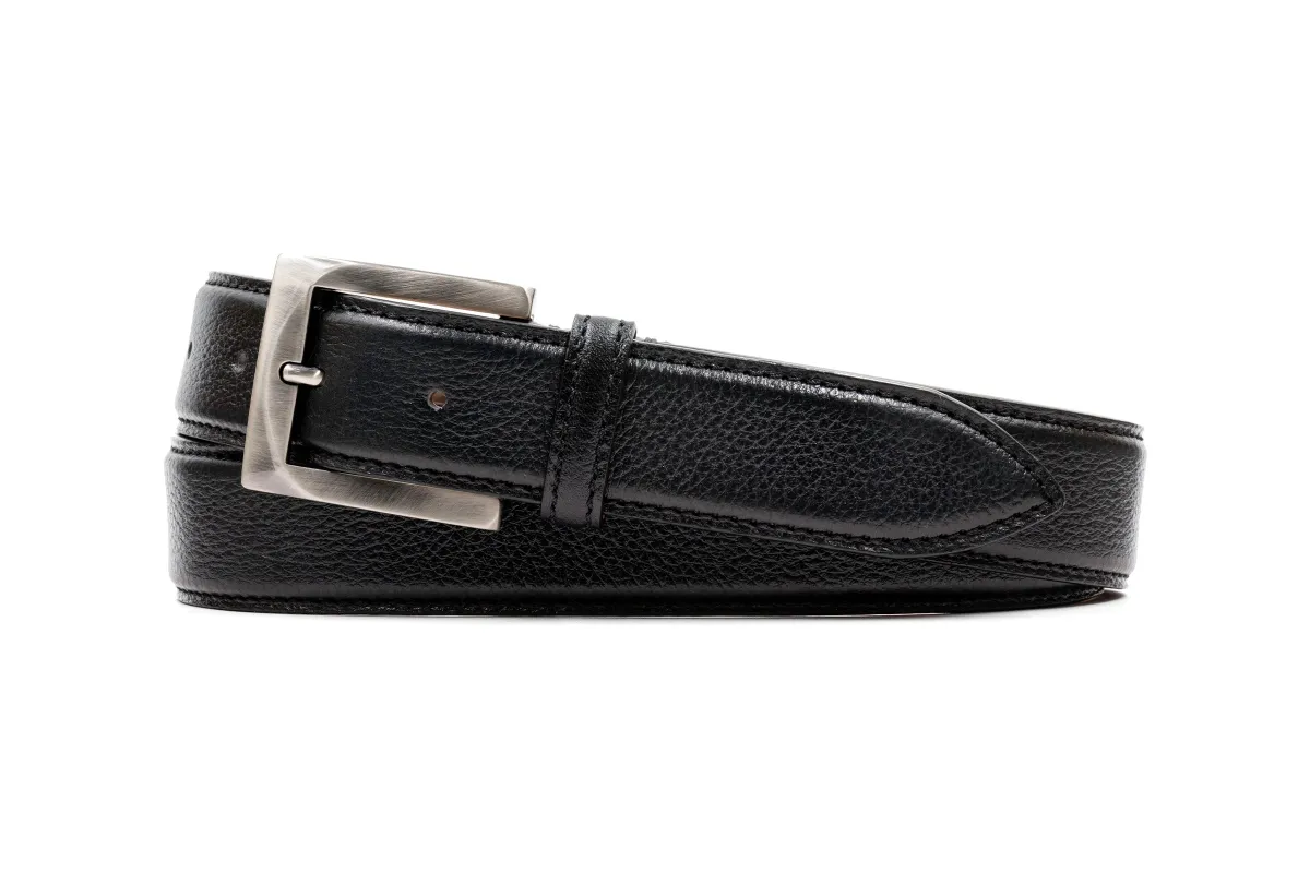 Firenze Italian Calf Leather Belt - Black made by Martin Dingman