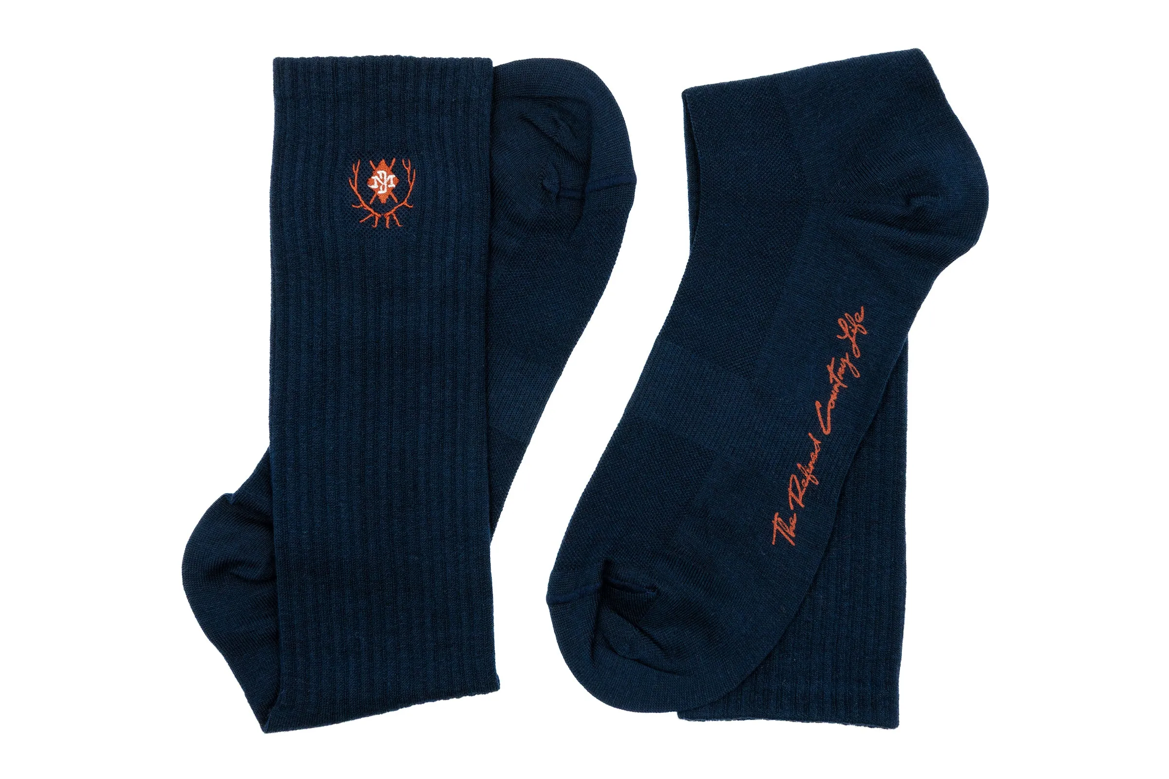 All Season Peruvian Pima Cotton Socks - Navy sold by Martin Dingman product image thumbnail 3