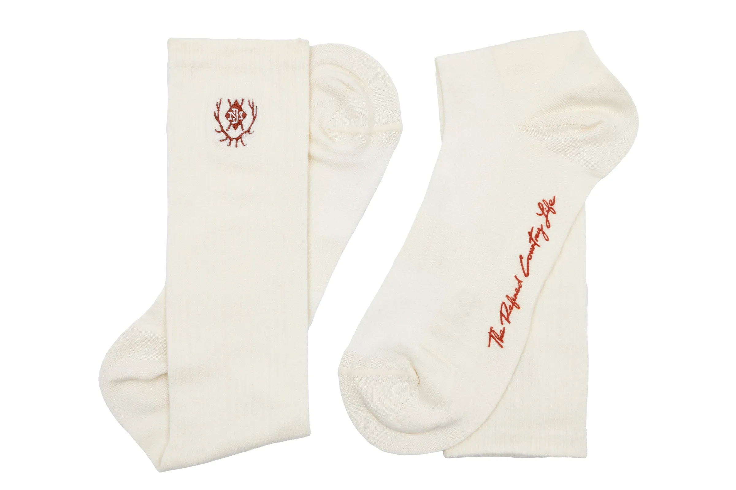 All Season Peruvian Pima Cotton Socks - Cream sold by Martin Dingman product image thumbnail 3