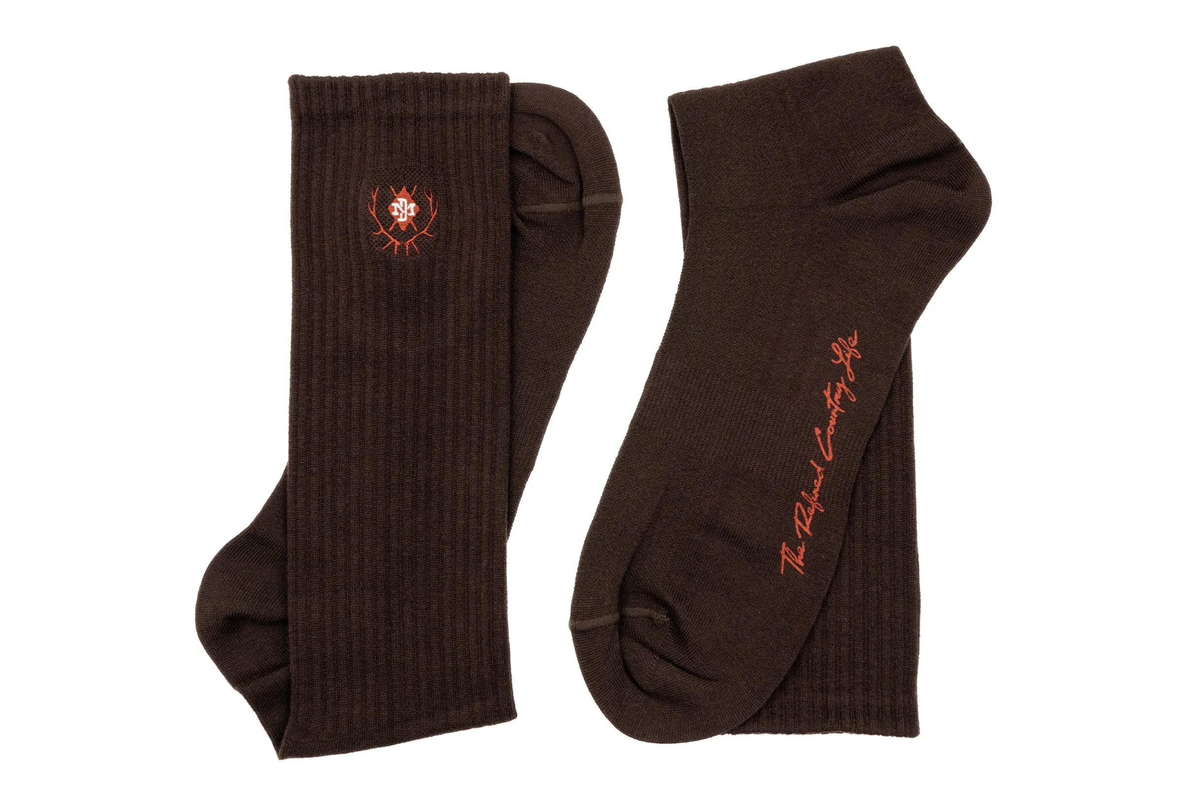 All Season Peruvian Pima Cotton Socks - Walnut sold by Martin Dingman product image thumbnail 3
