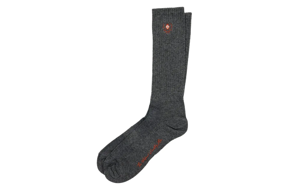 All Season Peruvian Pima Cotton Socks - Graphite made by Martin Dingman