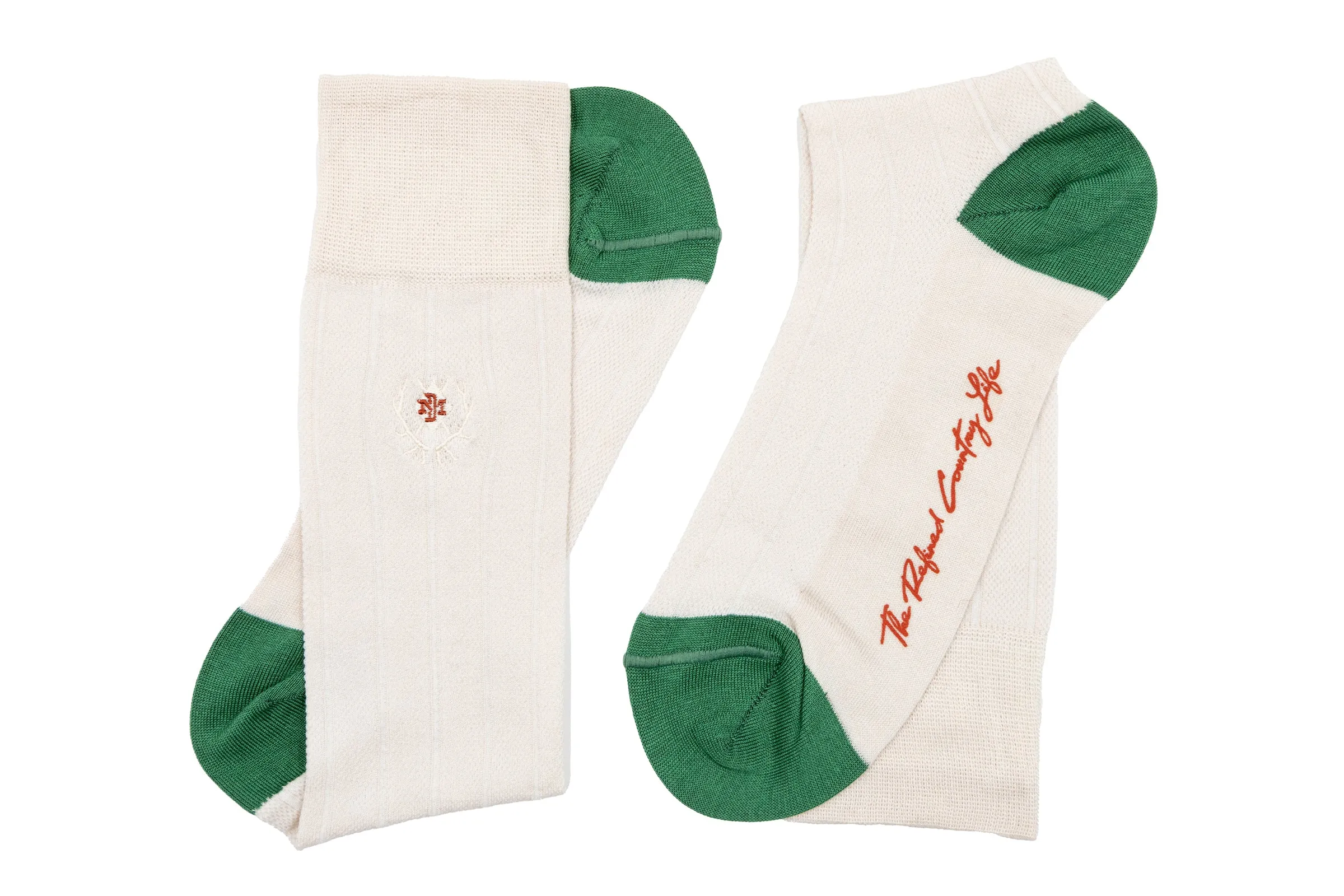 Ventilated Peruvian Pima Cotton Socks - Bone sold by Martin Dingman product image thumbnail 3