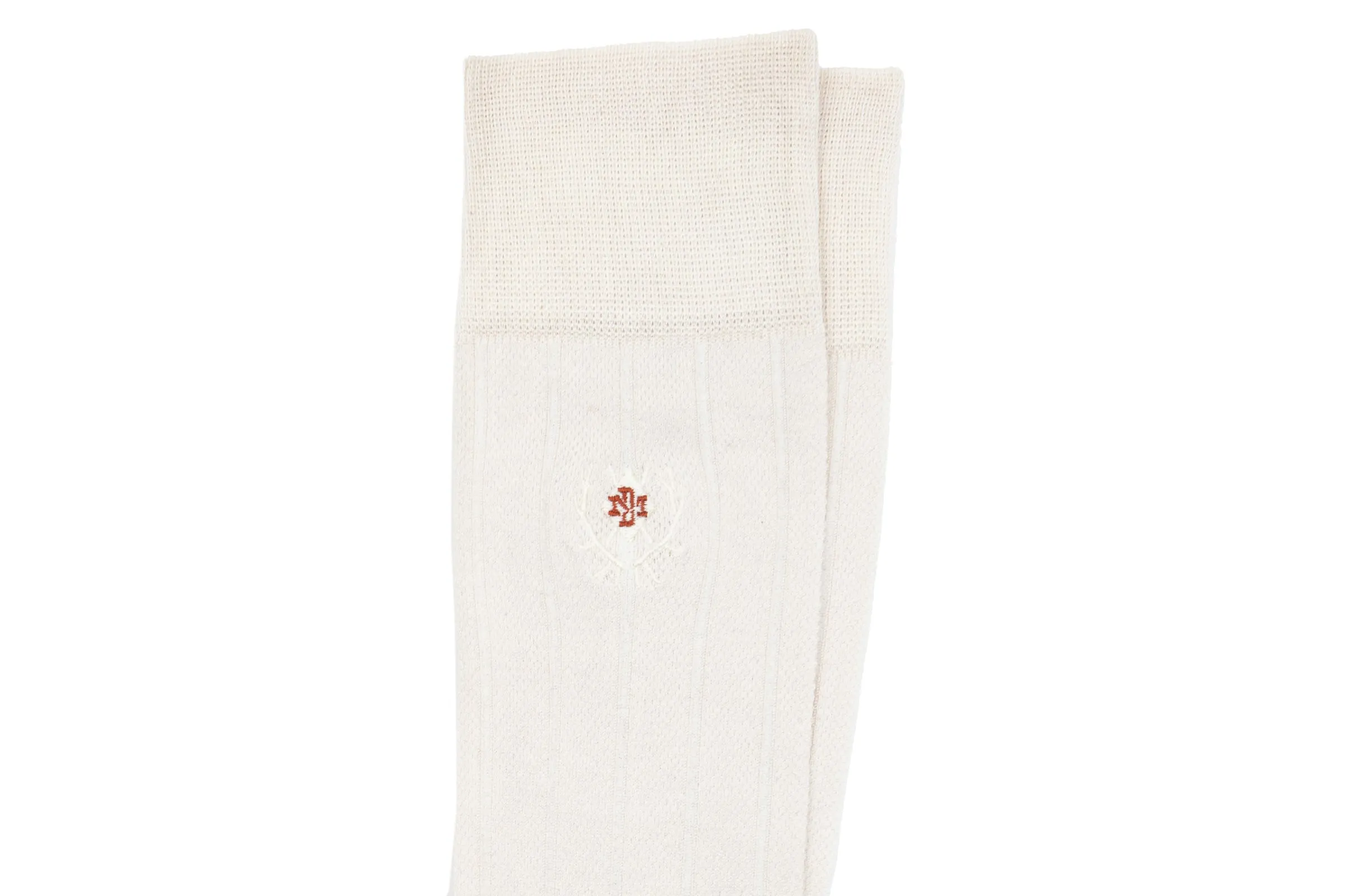Ventilated Peruvian Pima Cotton Socks - Bone sold by Martin Dingman product image thumbnail 2