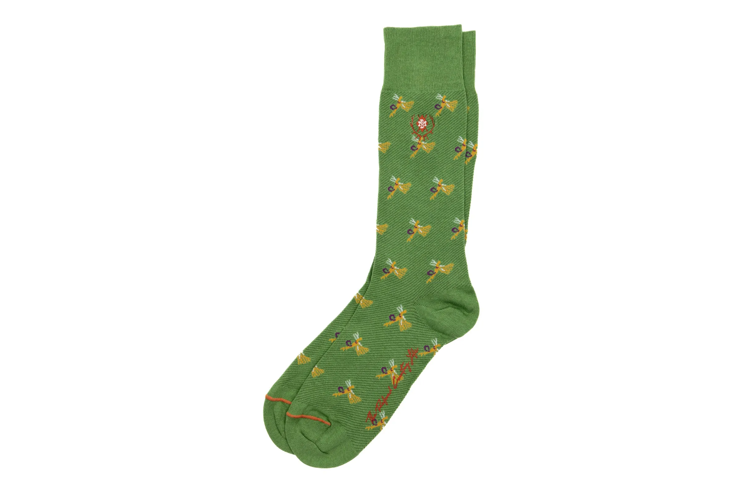 Fly Fishing Peruvian Pima Cotton Socks - Kiwi sold by Martin Dingman