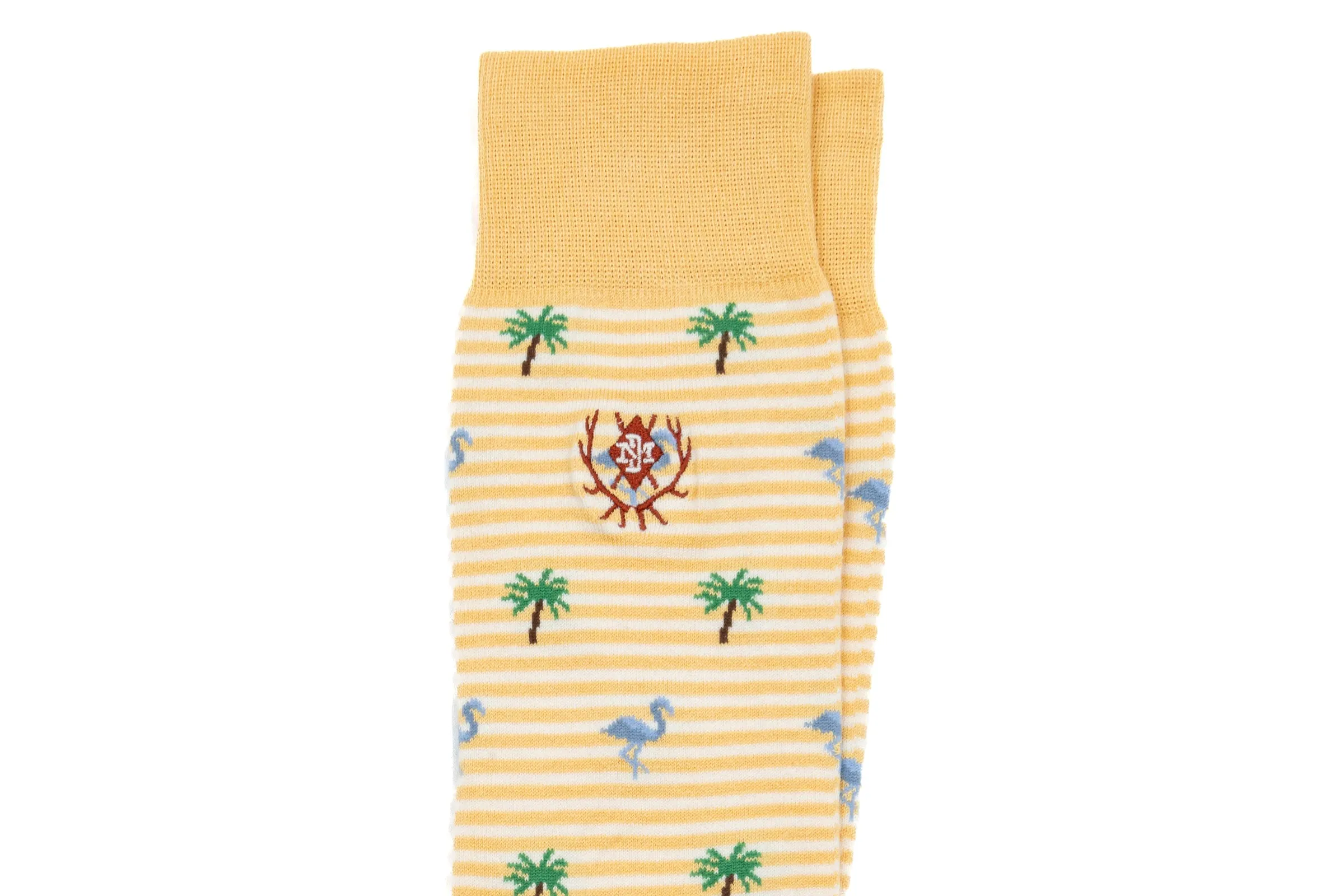 Tropical Stripe Peruvian Pima Cotton Socks - Pina Colada sold by Martin Dingman product image thumbnail 2