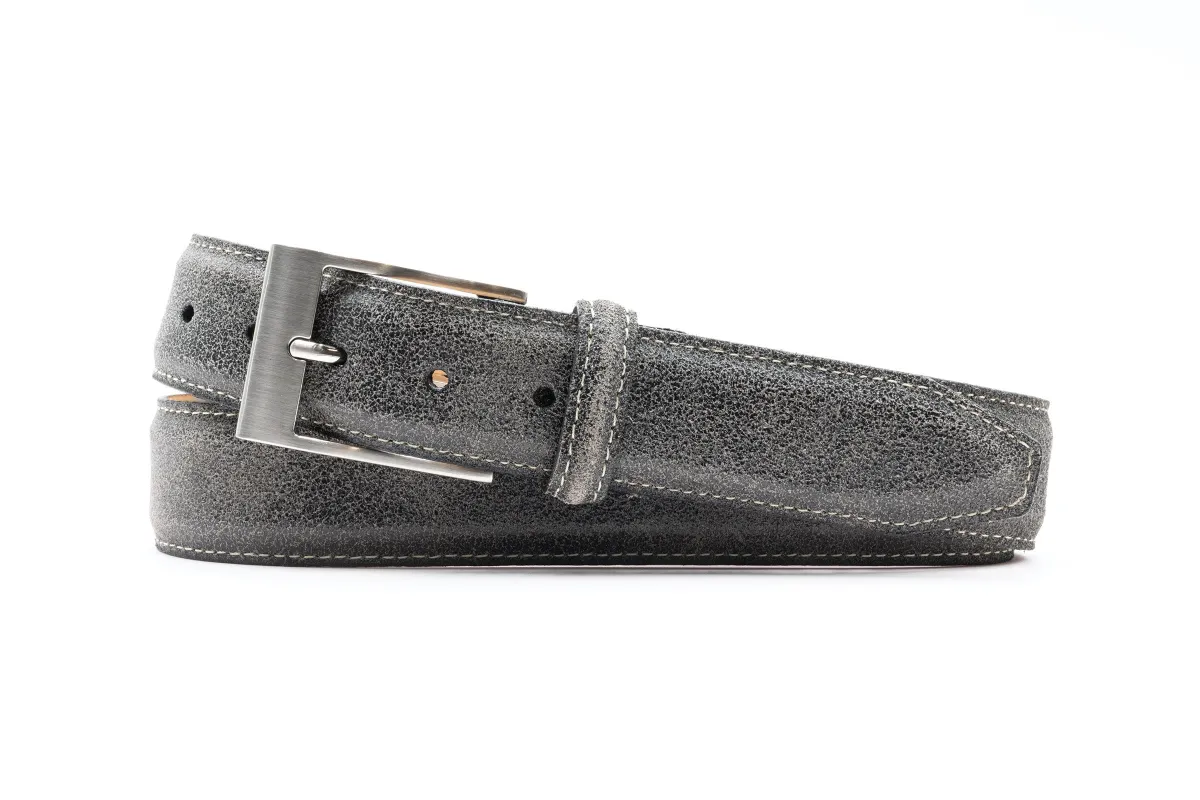 Royal Suede Belt - Graphite made by Martin Dingman