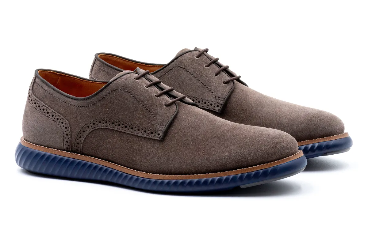 CountryAire Suede Plain Toe - Smoke made by Martin Dingman