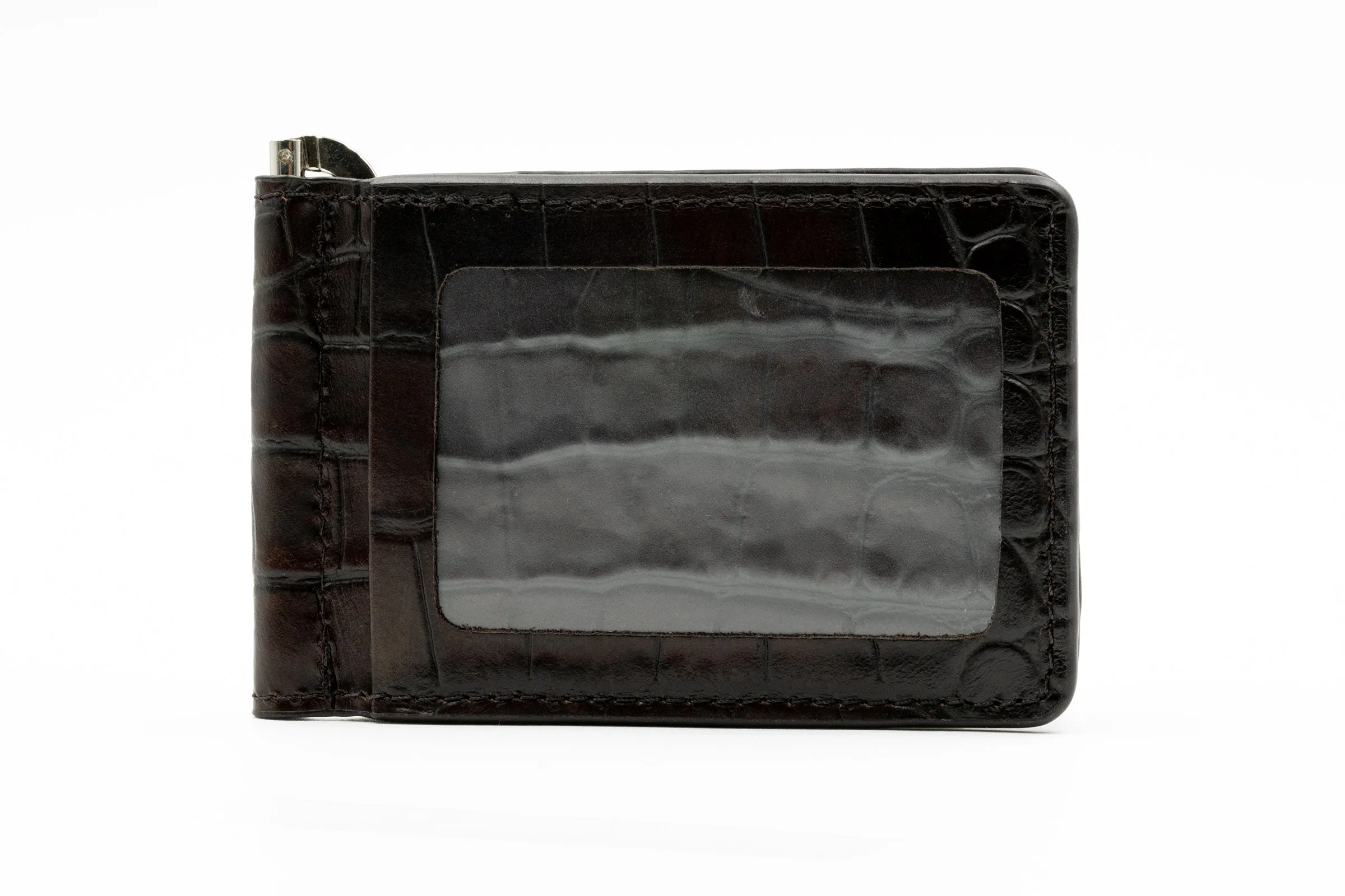 Bill Alligator Grain CC Money Clip - Walnut sold by Martin Dingman product image thumbnail 5