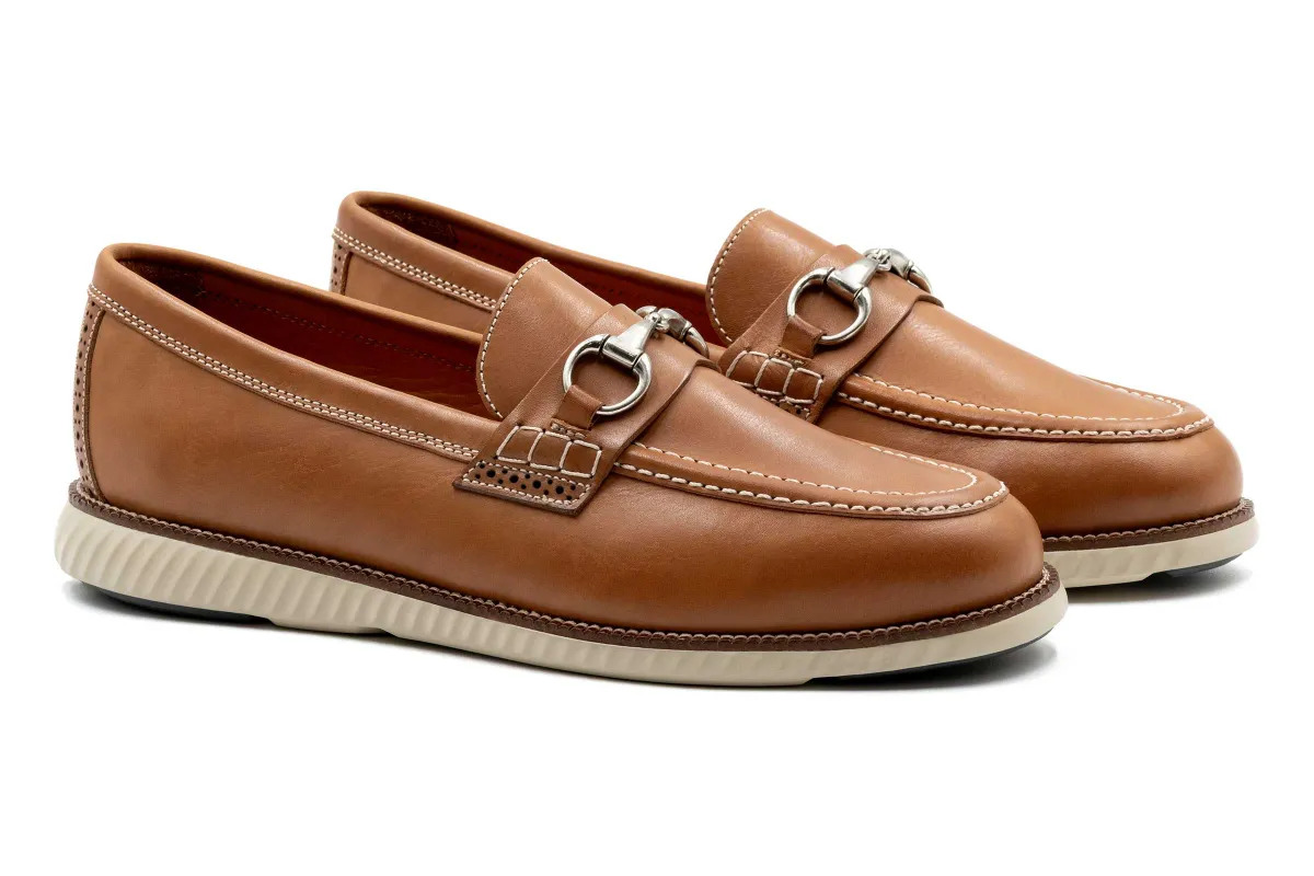 CountryAire Saddle Leather Horse Bit Loafers - Saddle made by Martin Dingman
