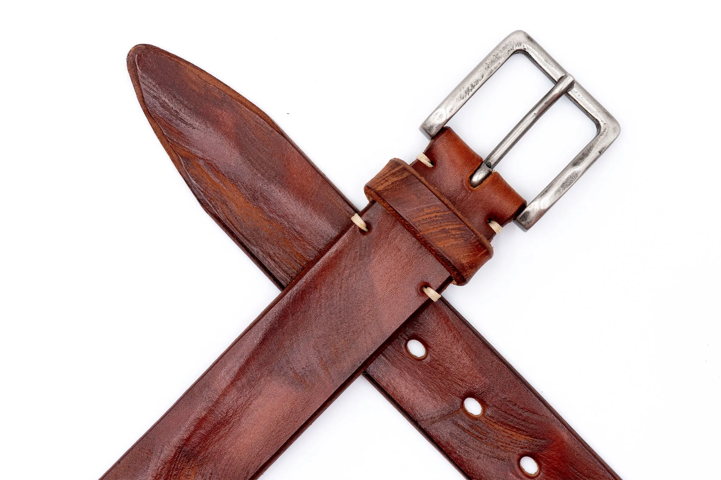 Artisan Bridle Italian Bridle Leather Belt - Chestnut sold by Martin Dingman product image thumbnail 3