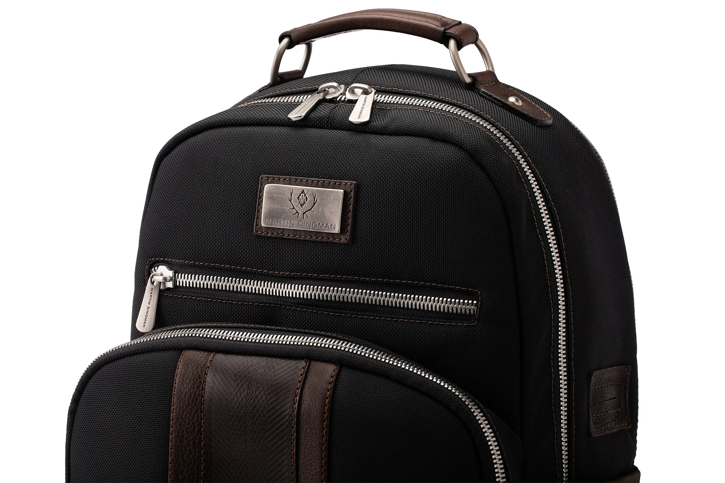 Executive Nylon Backpack - Black sold by Martin Dingman product image thumbnail 4