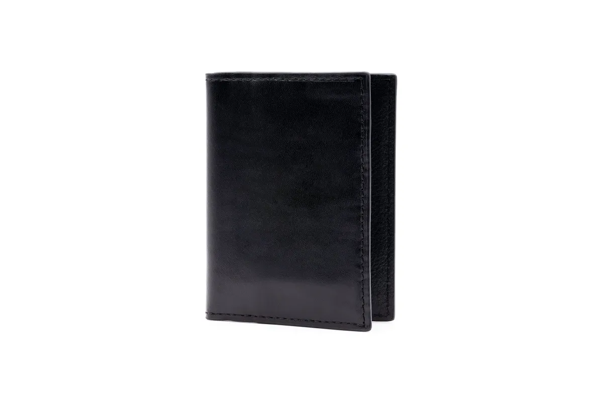 Edward Saddle Leather ID Wallet - Black made by Martin Dingman