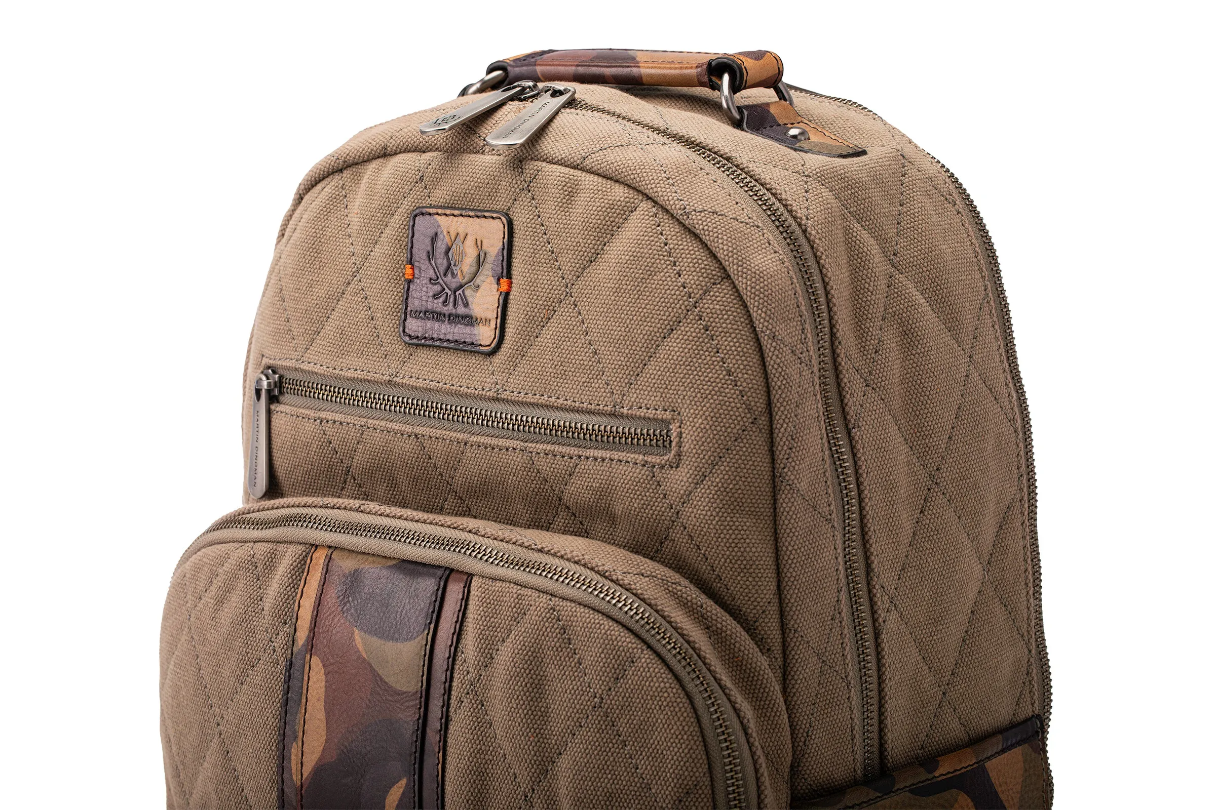 Woodland Quilted Oxford Canvas Backpack - River Rock sold by Martin Dingman product image thumbnail 5