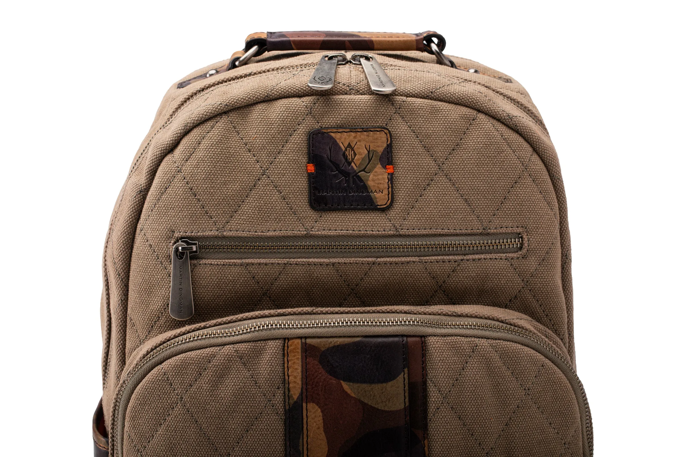 Woodland Quilted Oxford Canvas Backpack - River Rock sold by Martin Dingman product image thumbnail 4