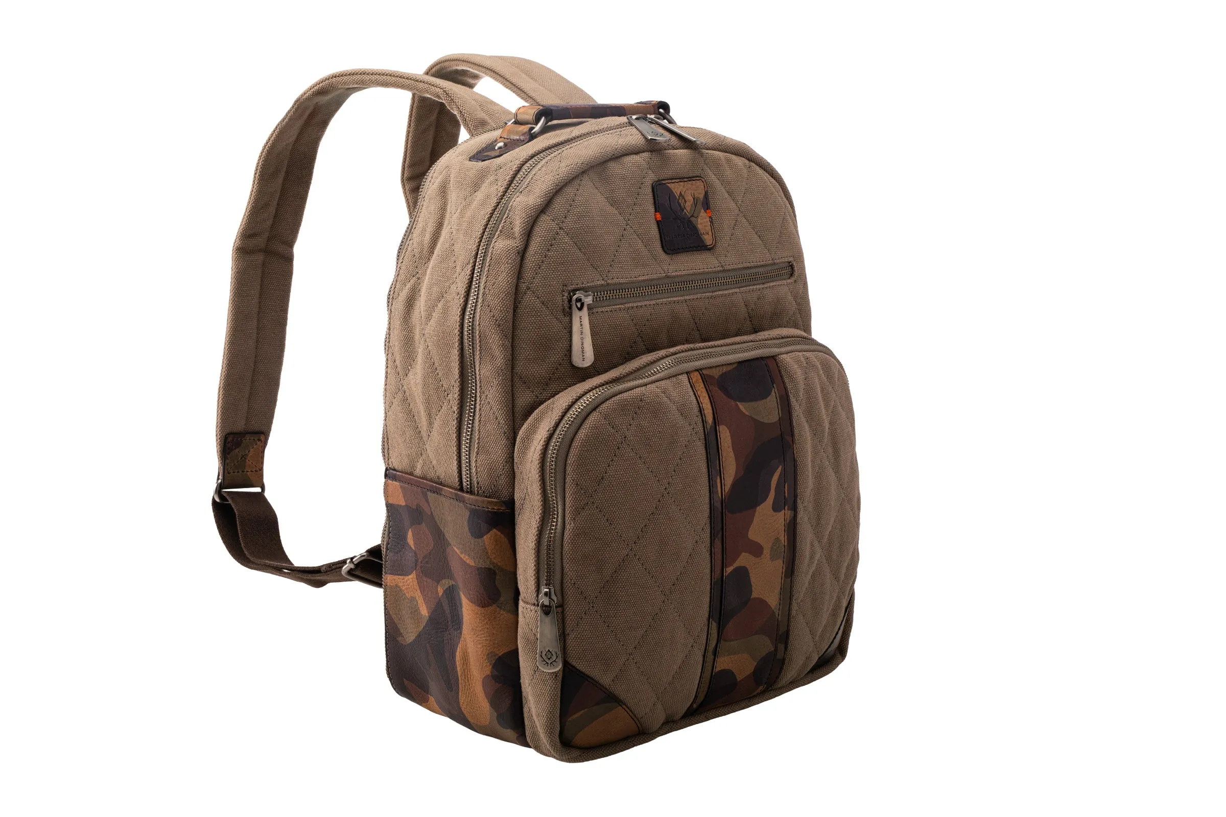 Woodland Quilted Oxford Canvas Backpack - River Rock sold by Martin Dingman product image thumbnail 2