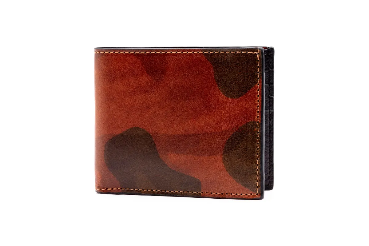 Hemingway Saddle Leather Billfold - Tan Camo made by Martin Dingman