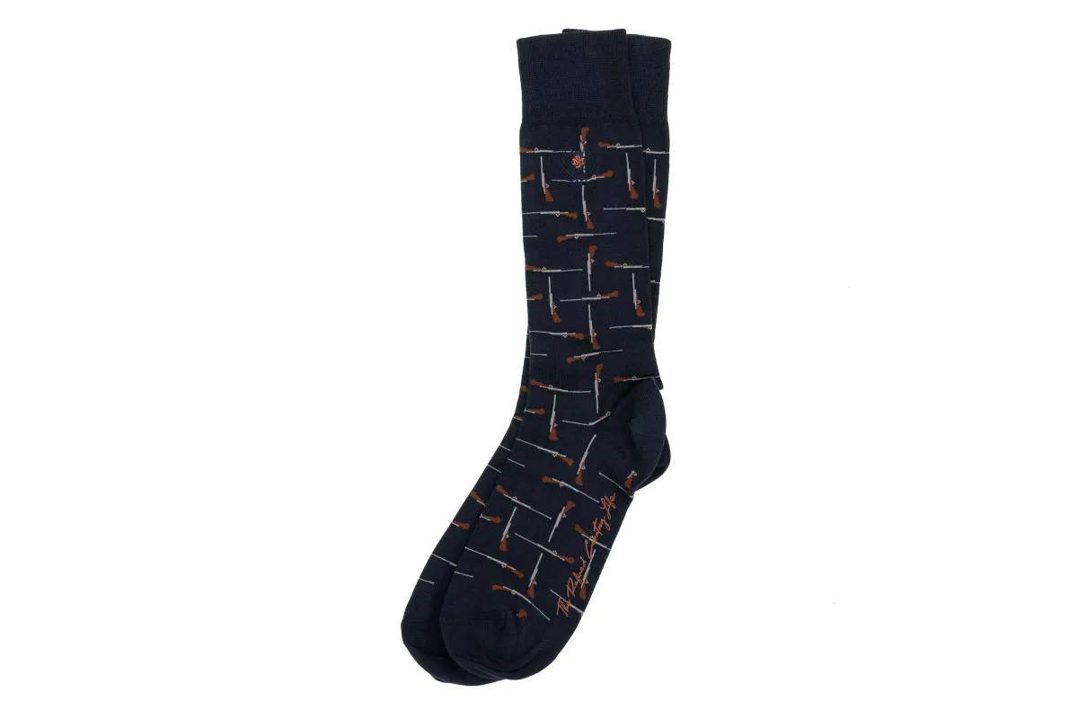 Fancies Peruvian Pima Cotton Socks- Navy Rifle made by Martin Dingman