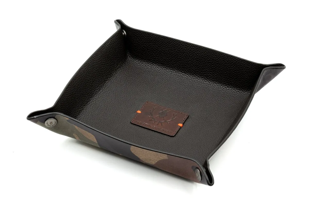 Windsor Italian Saddle Leather Dresser Valet - Grey Camo made by Martin Dingman