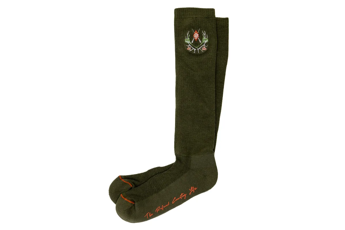 Royal Sporting Alpaca Yarn and Pima Cotton Socks - Pine made by Martin Dingman