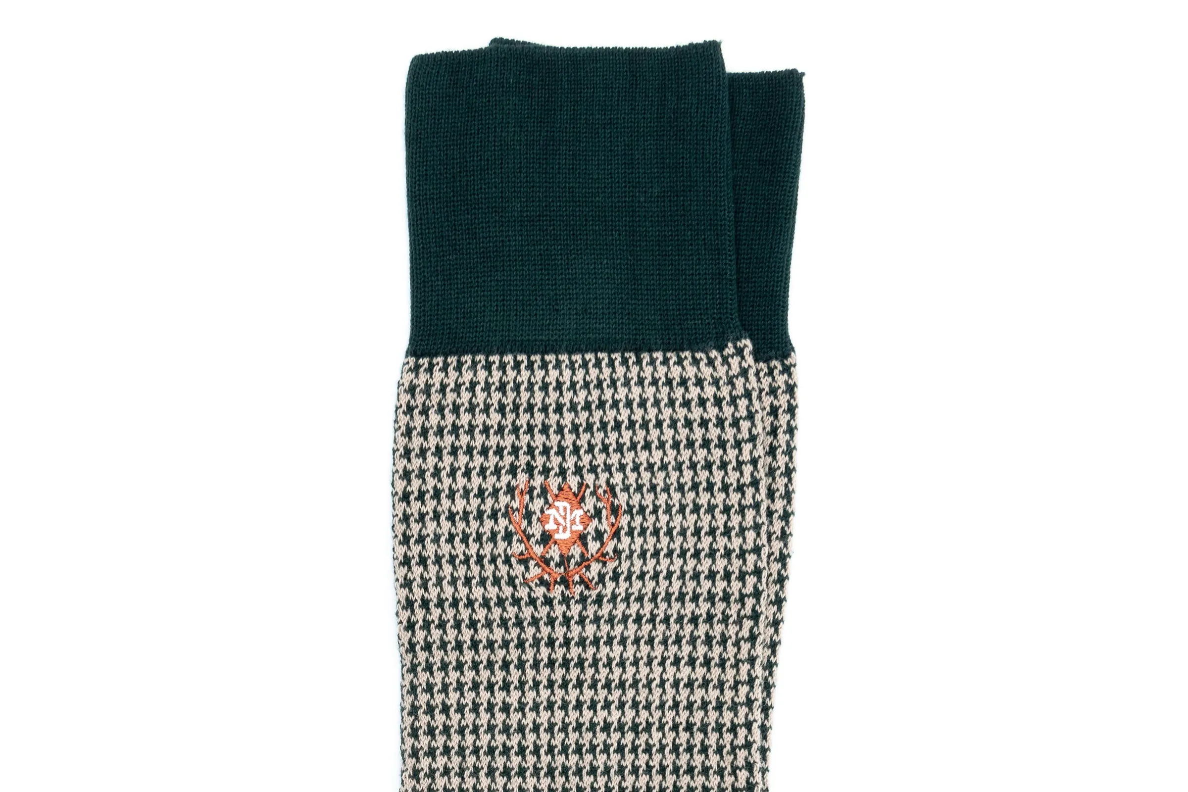 Puppy Tooth Peruvian Pima Cotton Socks - Forest sold by Martin Dingman product image thumbnail 2