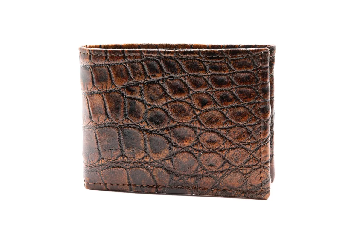 Jacob Matte Alligator Billfold - Camo made by Martin Dingman