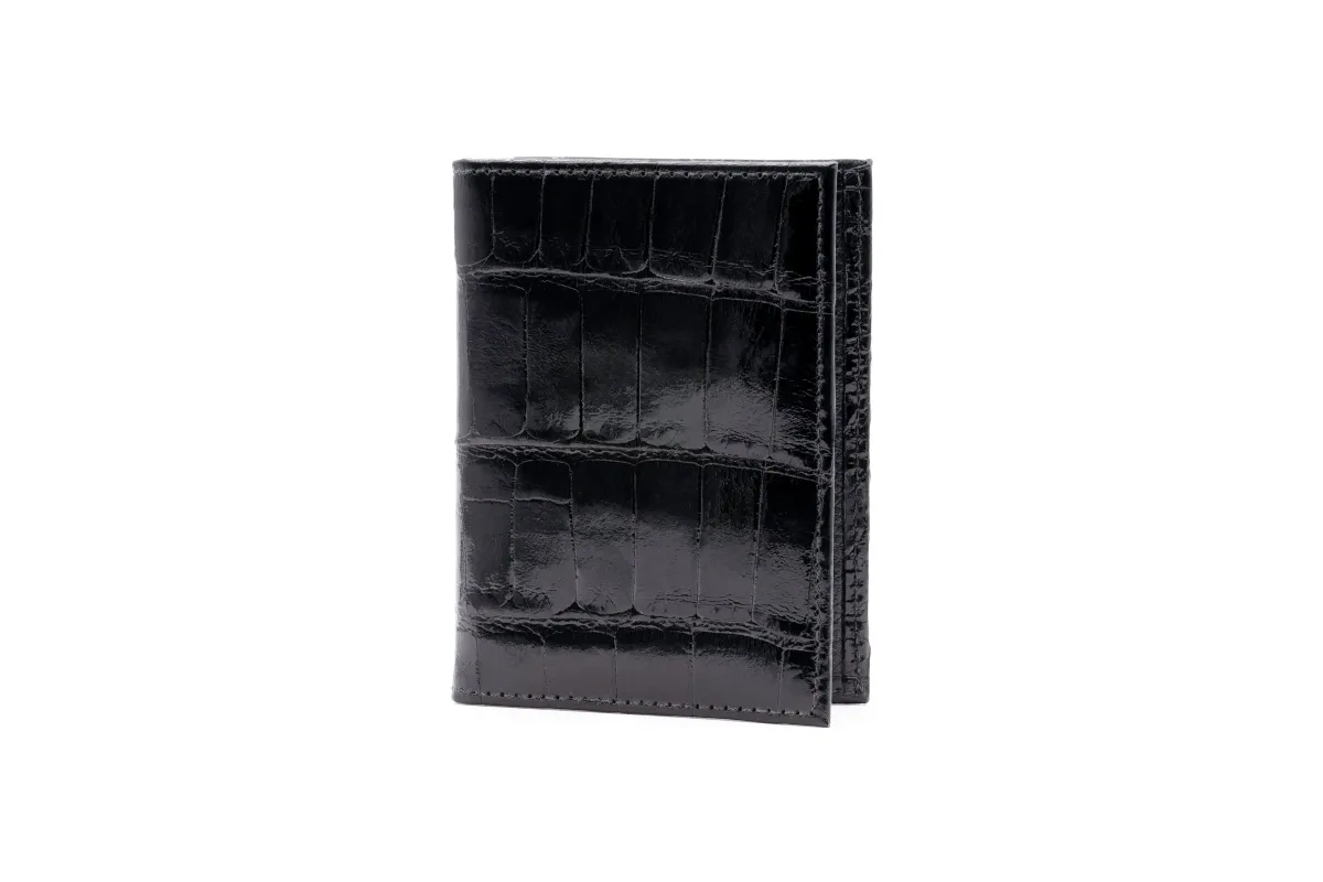 Jefferson American Alligator ID Wallet - Black made by Martin Dingman