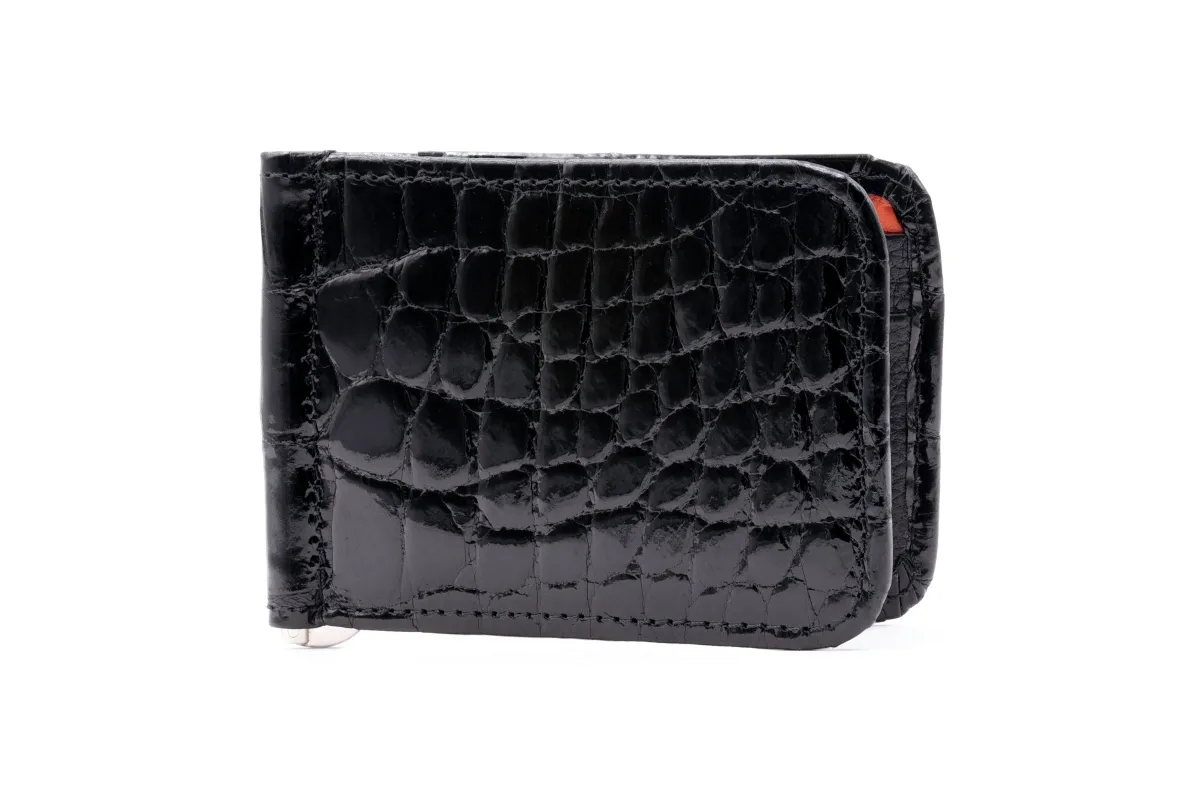 Jefferson American Alligator Credit Card Money Clip - Black made by Martin Dingman