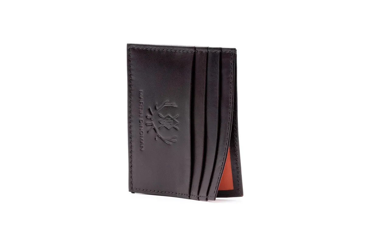 Edward Saddle Leather Executive ID Card Case - Chocolate made by Martin Dingman