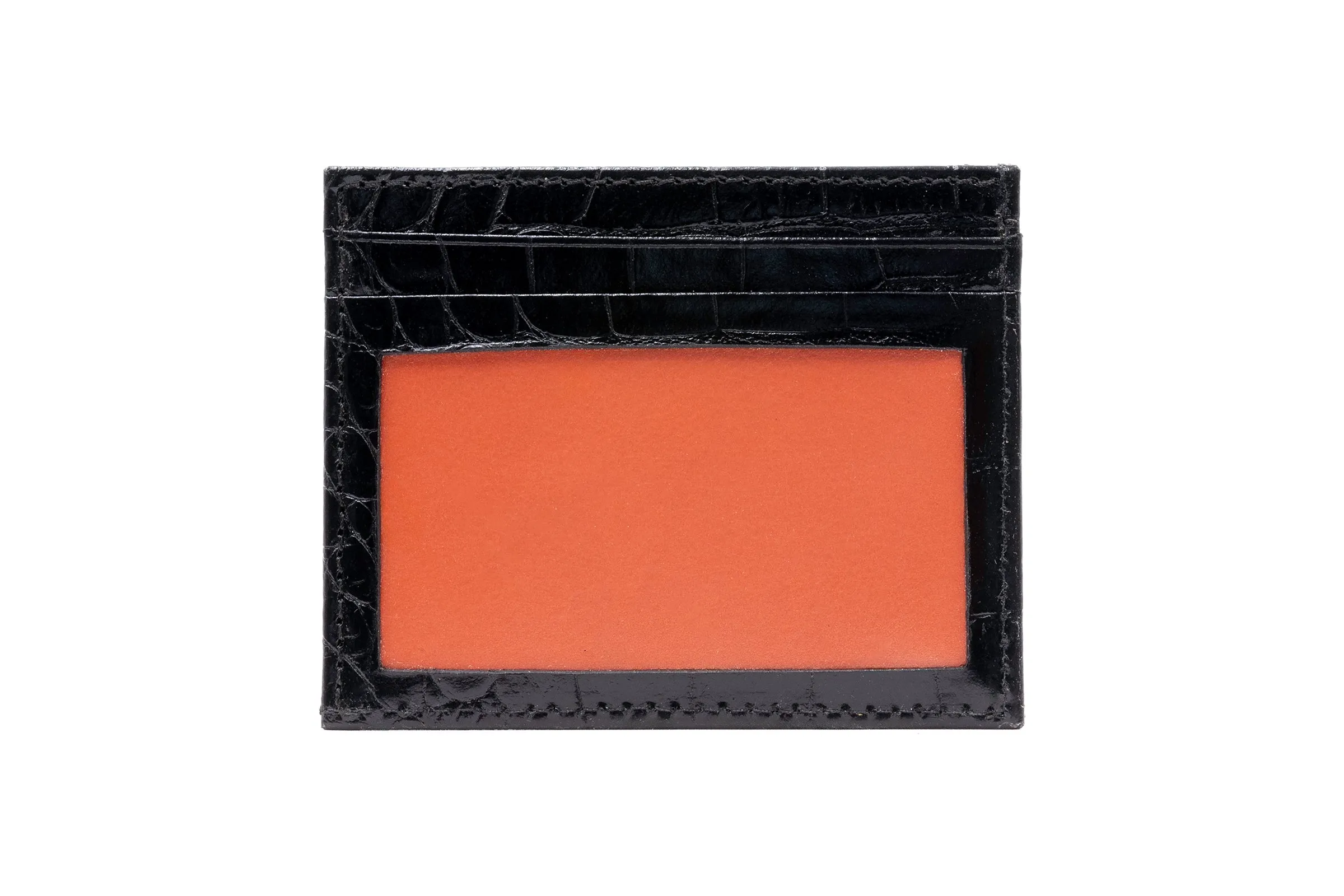 Anthony Alligator Grain Executive ID Card Case - Black sold by Martin Dingman product image thumbnail 2