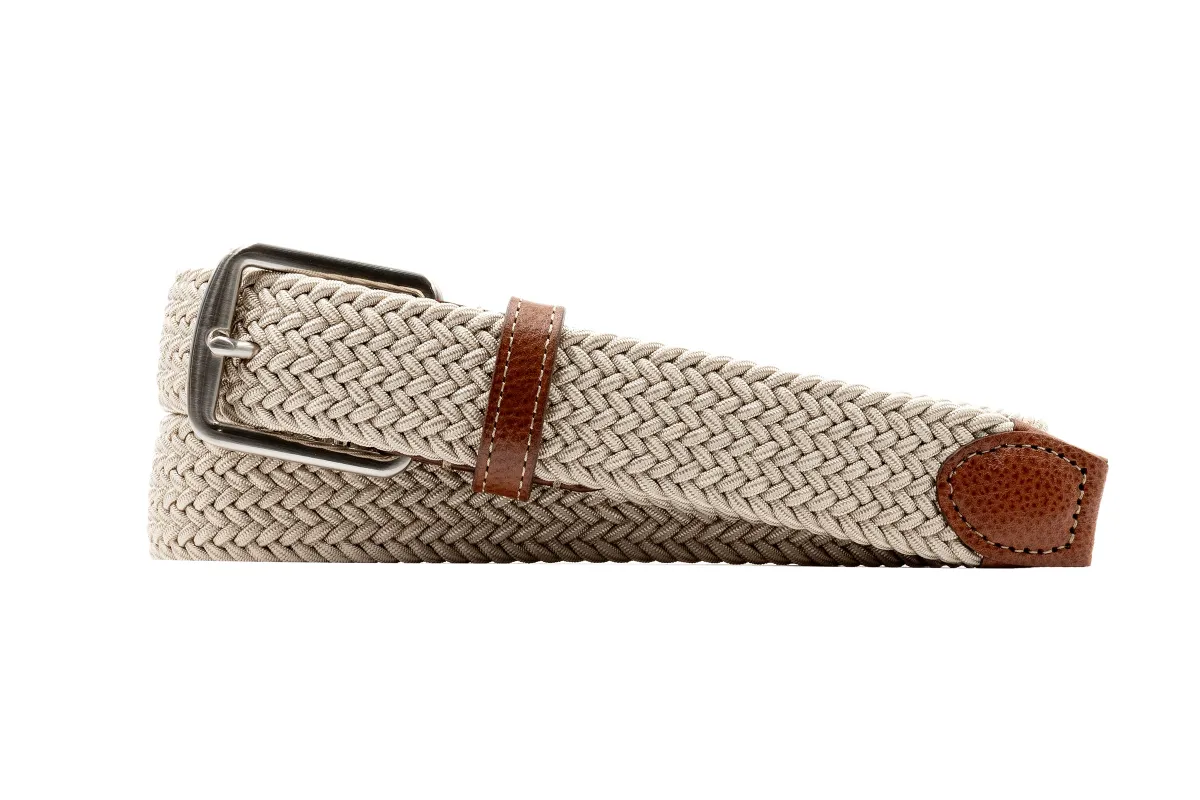 Newport Woven Italian Rayon Elastic Belt - Sand made by Martin Dingman