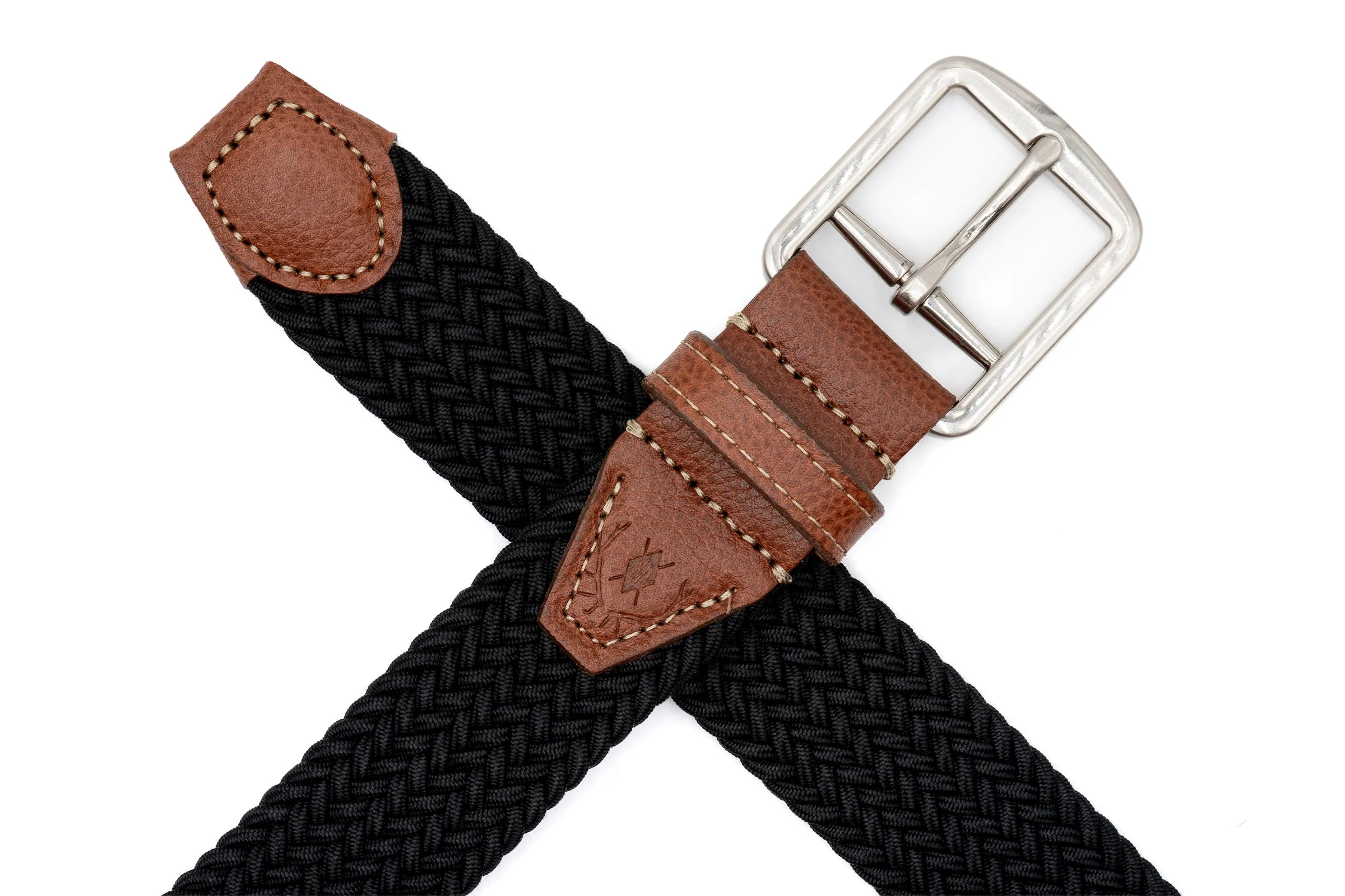 Newport Woven Italian Rayon Elastic Belt - Black sold by Martin Dingman product image thumbnail 3
