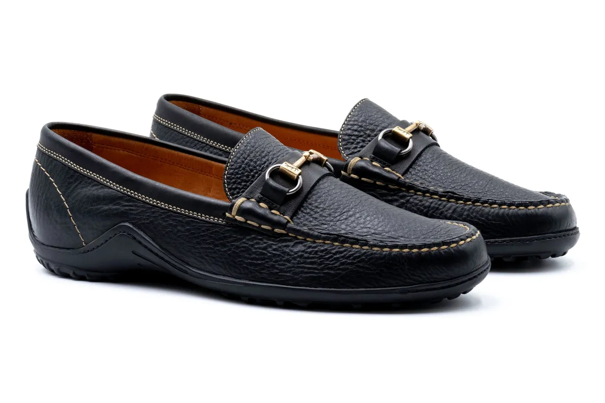Bill Royal Bullhide Horse Bit Loafers - Black made by Martin Dingman